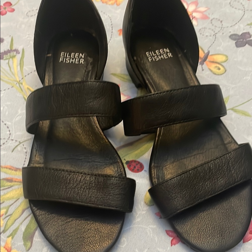 Eileen Fisher Black Women's Sandals